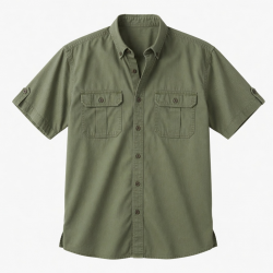 Men's Merrill Button Down Short Sleeve Shirt Pockets