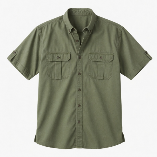 Men's Merrill Button Down Short Sleeve Shirt Pockets