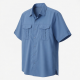 Men's Outfitters Fishing Short Sleeve Shirt Blue