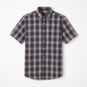 Men's Plaid Button Down Short Sleeve Shirt