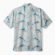 Men's Button Hawaiian Marlin Print Short Sleeve Shirt
