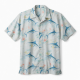 Men's Button Hawaiian Marlin Print Short Sleeve Shirt