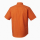 Men's Orange Plaid Button Down Short Sleeve Shirt Cotton