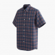 Men's Button Short Sleeve Shirt Plaid