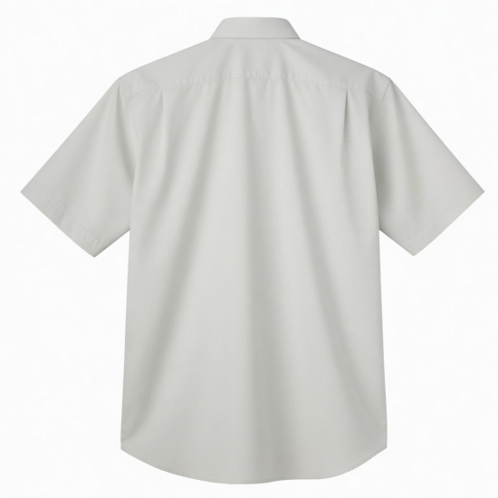 Men's Button Down Short Sleeve Shirt Off-White
