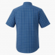 Men's Button Down Short Sleeve Shirt Flexwear Blue Plaid