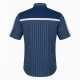 Men's Stripe Detail NAVY/White Short Sleeve Shirt