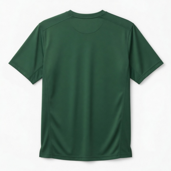 Men's Printed Textured Performance Short Sleeve Shirt Green