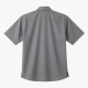 Men's Gray Button Short Sleeve Shirt Pocket Standard