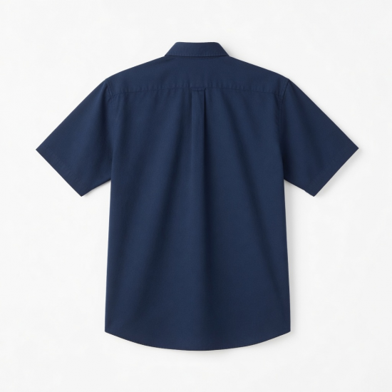 Men's Short Sleeve Shirt Solid Cotton