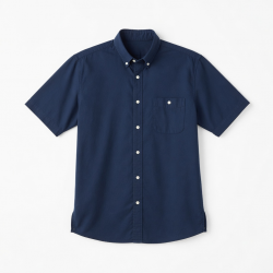 Men's Short Sleeve Shirt Solid Cotton