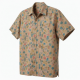 Men's Flannel Tiki Time Party Short Sleeve Shirt Bambo