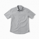 Men's Light Gray Short Sleeve Shirt