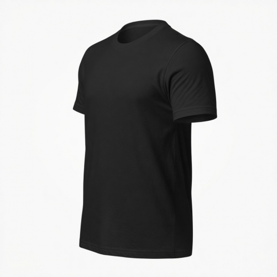 Men's L'art L'automobile Logo Black Cotton Short Sleeve T-Shirt