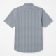 Men's Gingham Check Short Sleeve Shirt Gray