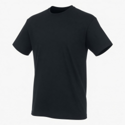 Men's Collegiate Crest Black Logo Short Sleeve T-Shirt Black Yellow Logo