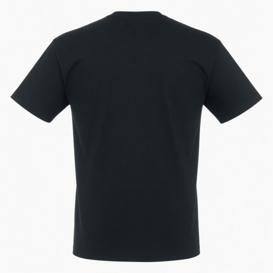 Men's Collegiate Crest Black Logo Short Sleeve T-Shirt Black Yellow Logo