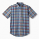 Men's Short Sleeve Shirt Check Buttons Multicoloured