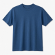 Men's Blue Cotton Panther Graphic Logo Crew Neck Short Sleeve Shirt