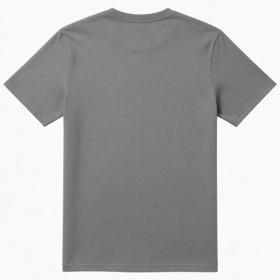 Men's Gray Crew Neck Short Sleeve T-Shirt