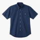 Men's Navy Blue Button Short Sleeve Shirt