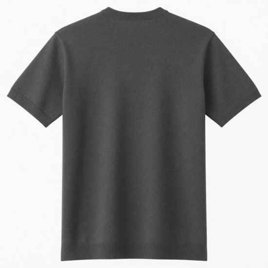 Men's Logo Graphic Crew Neck Knit Short Sleeve T-Shirt