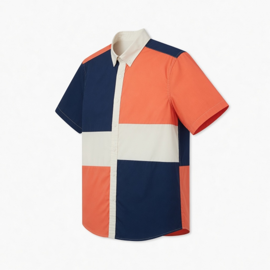 Men's Colorblock Short Sleeve Shirt