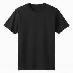 Men's Short Sleeve T-Shirt Black Crew Neck