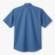Men's Short Sleeve Shirt Blue Double Sided