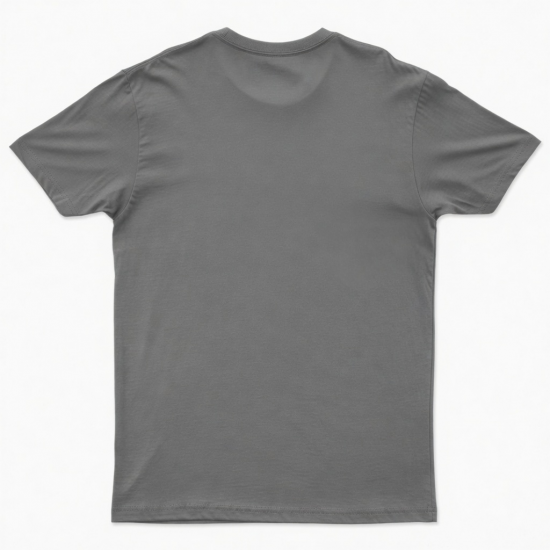 Men's Gray Crew Neck Logo Graphic Short Sleeve T-Shirt
