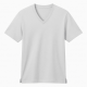 Men's White Short Sleeve V-Neck Short Sleeve T-Shirt