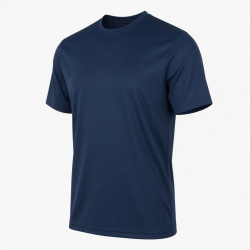 Men's Crew Neck Logo Short Sleeve T-Shirt Polyester